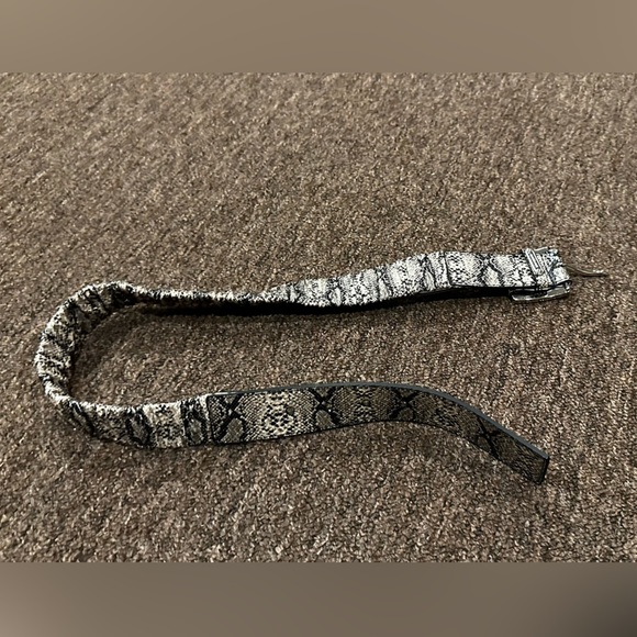 Michael Kors Accessories - NWT Retail $45 Michael Kors Women’s shiny leather snakeskin brown belt sexy S/M